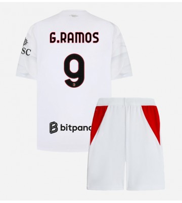 AC Milan Goncalo Ramos #9 Replika Bortatröja Barn 2026-27 Kortärmad (+ Korta byxor)